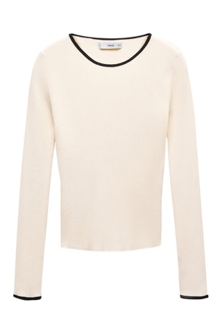 Pull-over liserés contrastants - Brut