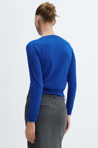 Cardigan maille boutons - Bleu électrique