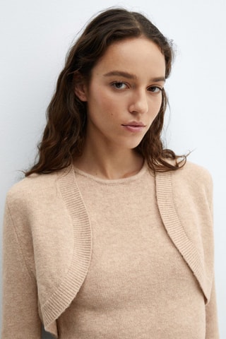 Boléro maille - Sable