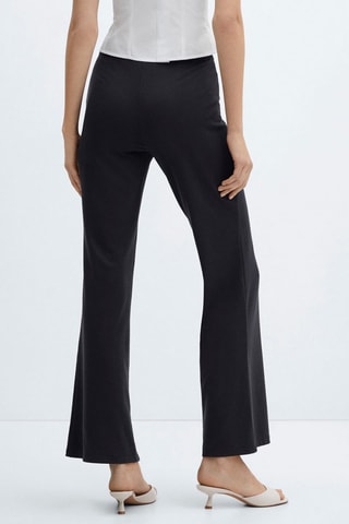 Pantalon maille taille haute - Noir