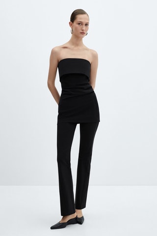 Pantalon droit taille haute - Noir