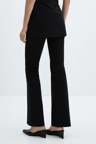 Pantalon droit taille haute - Noir