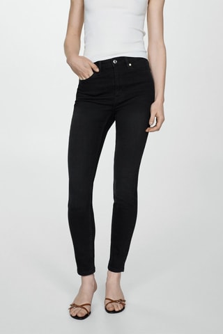 Jean skinny taille haute  - Denim Noir