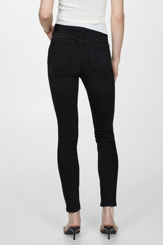 Jean skinny taille haute  - Denim Noir