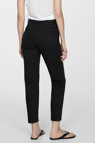 Jean Newmom confort taille haute - Denim Noir