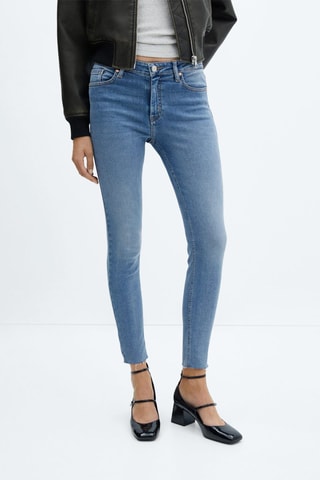 Jean skinny crop Isa - Bleu