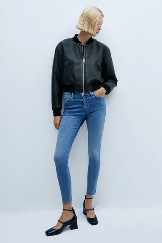 Jean skinny crop Isa - Bleu