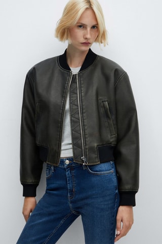 Jean skinny crop Isa - Bleu marine