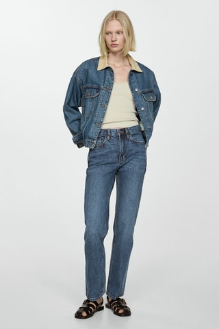 Jean droit taille normale - Bleu marine