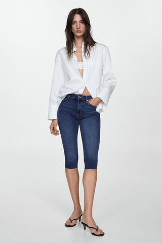 Jean slim capri - Bleu marine