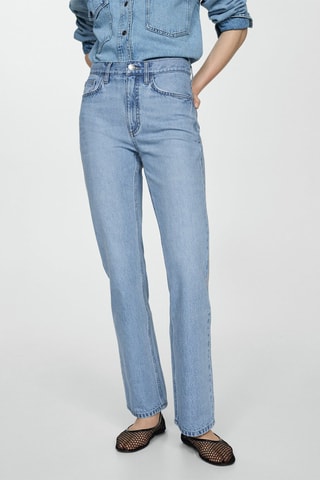 Jean droit taille normale - Bleu
