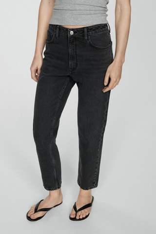 Jean Mom2000 mom taille haute - Denim Noir