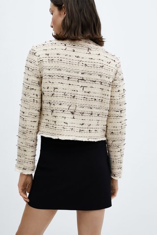 Veste tweed crochets - Brut