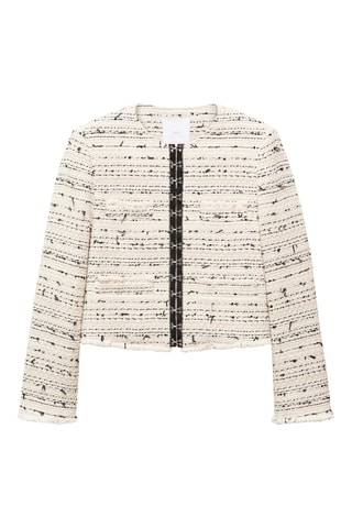 Veste tweed crochets - Brut