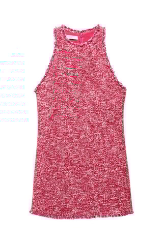 Robe courte tweed - Fuchsia