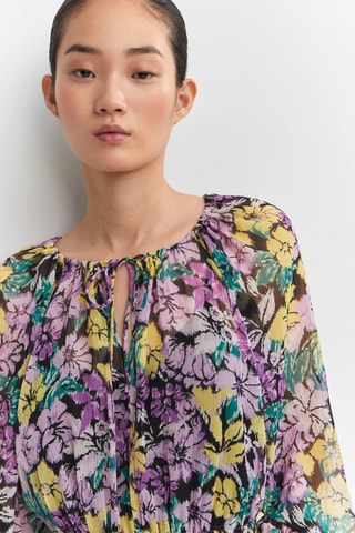 Robe texture florale - Lilas