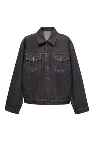 Blouson en jean oversize foil - Gris