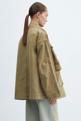 Parka effet usé - Kaki