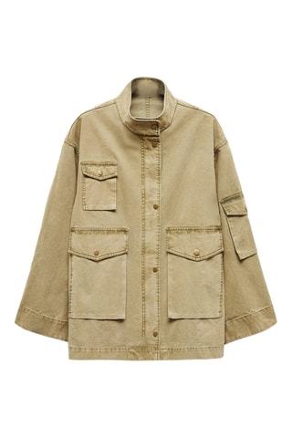 Parka effet usé - Kaki