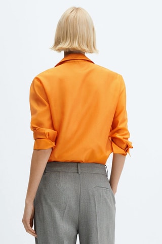 Chemise boutons dissimulés - Orange