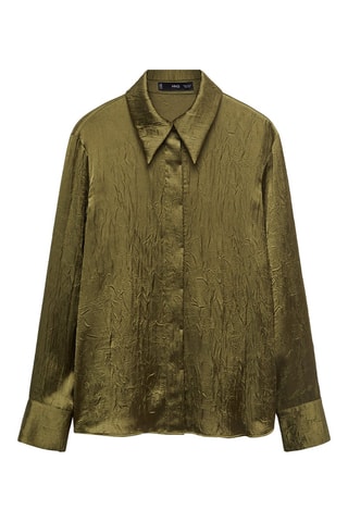 Chemise texturée satinée - Vert