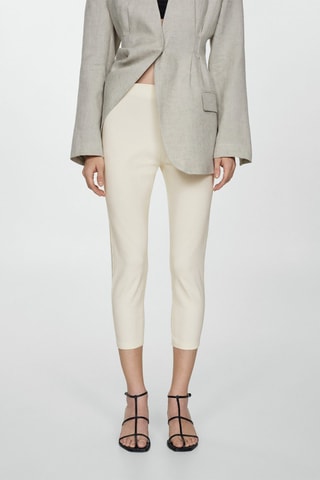Leggings capri - Blanc cassé