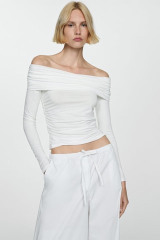 T-shirt épaules dénudées - Blanc