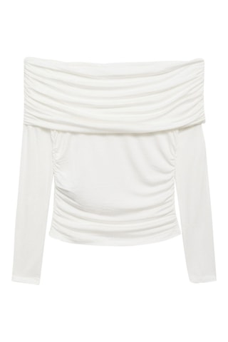T-shirt épaules dénudées - Blanc