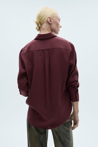 Chemise modale poche - Violet