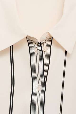 Chemise détails contrastés - Écru