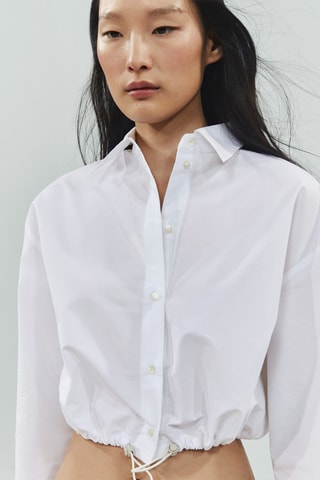Chemise parachute coton - Blanc
