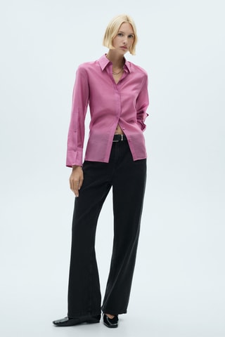 Chemise Lyocell satinée - Rose