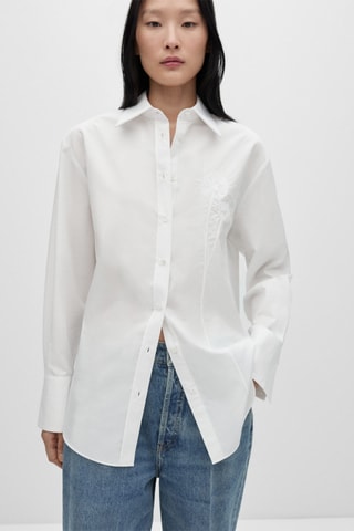 Chemisier oversize - Blanc