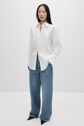 Chemisier oversize - Blanc