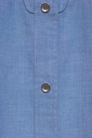 Chemise coton détail studs - Bleu