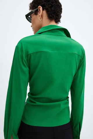 Chemise détail froncé - Vert