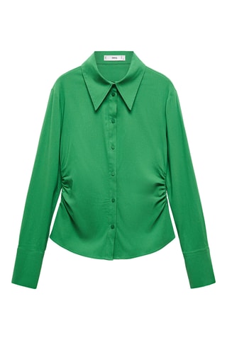 Chemise détail froncé - Vert