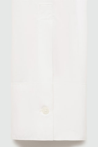 Chemise coton crop - Blanc