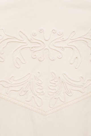 Chemise coutures décoratives - Crème