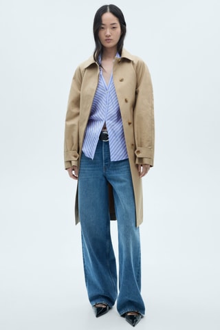 Chemise fluide rayures - Bleu