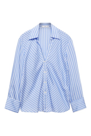 Chemise fluide rayures - Bleu