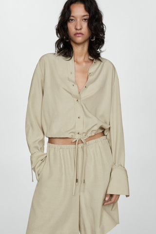 Chemise Lyocell nœud - Vert clair
