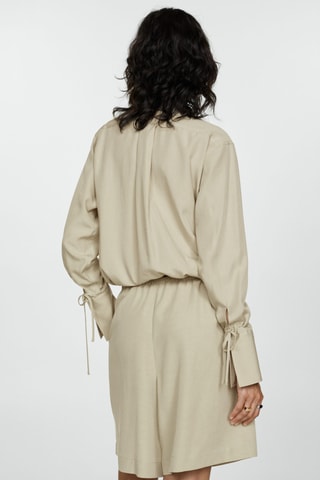 Chemise Lyocell nœud - Vert clair