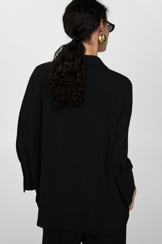 Chemise fluide texturée - Noir