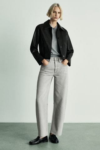 Jean Balloon taille haute - Gris