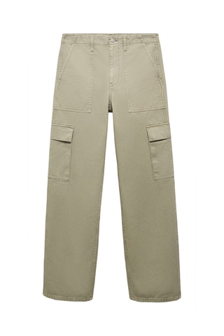 Jean cargo poches - Kaki