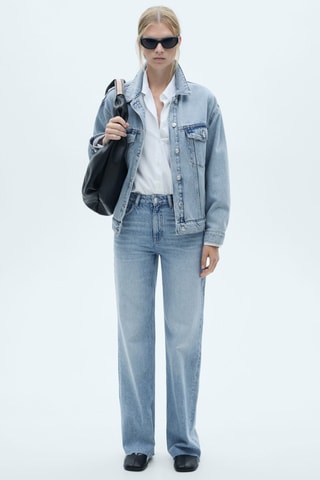 Jean Danila wideleg taille haute - Bleu