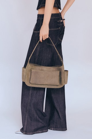 Jean wideleg taille basse - Bleu