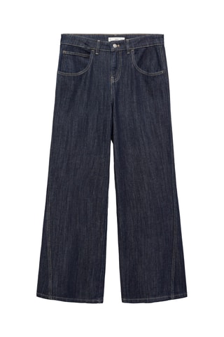 Jean wideleg taille basse - Bleu