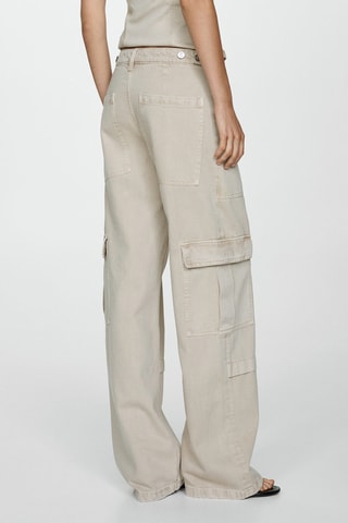 Jean cargo poches - Beige